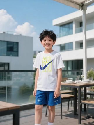 这个耐克夏季套装真的太绝了! #男孩子也要有衣品 #阳光小男孩 #高品质童装