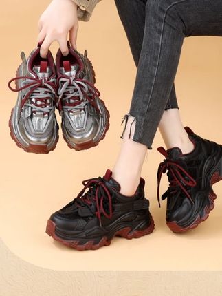 【高品质】爆款增高老爹鞋女2025年秋季新款水钻松糕厚底运动 #老爹鞋 #潮鞋推荐好看不贵 #秋冬鞋子推荐 #好物畅买不打烊 #洋气穿搭很时尚很气质