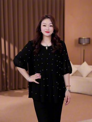 #大码女装 #遮肉显瘦 #穿出高级感 #减龄穿搭 #减龄显瘦
