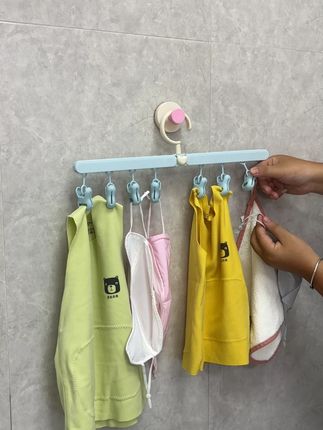 云朵折叠旅行衣架外出便携袜夹帽夹内裤神器多功能儿童折叠袜夹 云朵折叠旅行衣架外出便携袜夹帽夹内裤神器多功能儿童折叠袜夹