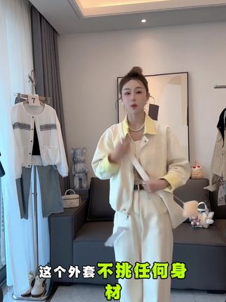 高级感超好看韩系休闲牛仔外套女秋季出游独特漂亮翻领夹克上衣 #韩系外套 #休闲牛仔外套 #秋季夹克 #韩系夹克 #秋季牛仔外套