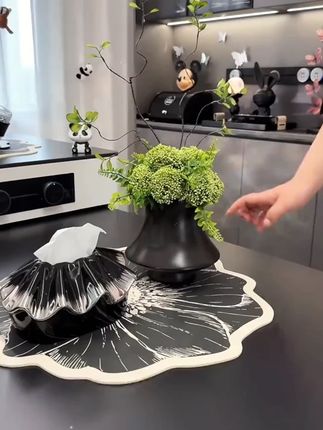 花屿星河|仿真花新中式侘寂风绿色森系花艺摆件客厅装饰设计感#家居摆件 #花卉绿植 #仿真花 #花艺摆件 #客厅装饰