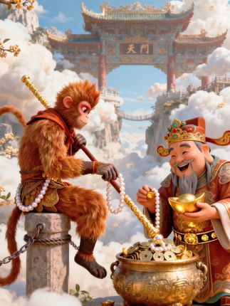 稻米流脂粟米白,公私仓廪俱丰实#西游 #孙悟空 #齐天大圣