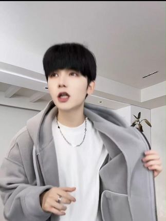 秋冬季连帽双面摇粒绒卫衣外套加绒加厚百搭#男生穿搭 #ootd穿搭 #男装 #潮男潮男 #潮牌