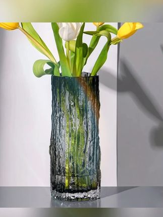 加厚款ins风网红极冻冰川花瓶玻璃透明花卉插花鲜花客厅餐桌摆件#玻璃花瓶 #冰川花瓶 #鲜花花瓶 #插花花瓶 #花瓶摆件