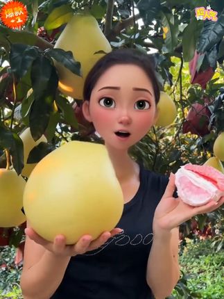 心心念念的红心蜜柚终于到啦!2025年入秋第一颗红心蜜柚。