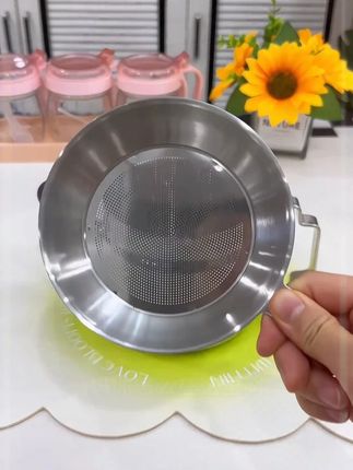 不锈钢油壶家用厨房过滤油渣不挂油大容量专用滤网油罐#不锈钢油壶#专用滤网油罐#好物推荐