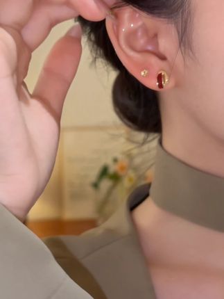 戴上就很喜欢的质感耳钉四件套,上耳精致又显气质 #耳饰控 #耳饰 #耳环控 #耳饰 #耳钉 #耳环