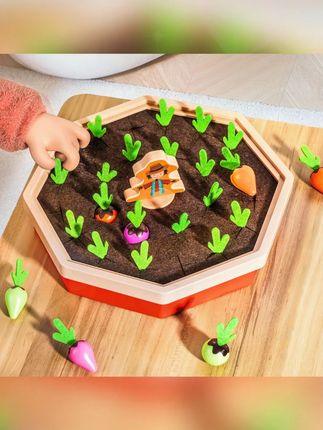 给娃上高难度,拔萝卜不仅需要手指捏的准还要手部有力量,锻炼小手精细动作和灵活性#锻炼宝宝手眼协调能力  #早教益智玩具  #亲子互动  #宝宝玩具  #益智玩具