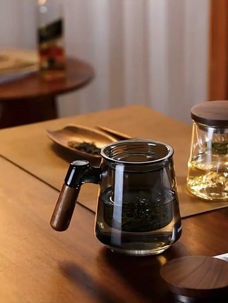 胡桃木高档泡茶杯,带过滤内胆,办公家用超合适! #办公用茶杯 #高档玻璃水杯 #带过滤内胆杯 #胡桃木泡茶杯 #办公泡茶杯