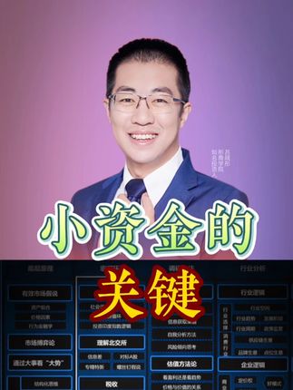 小资金的关键!确定性才是关键! #商业思维#干货分享#财经#趋势#彤商学院底层逻辑专栏@吕晓彤