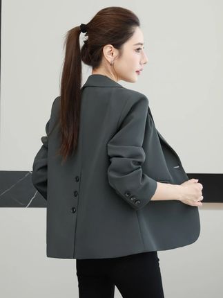 小个子小西装外套女短款春秋季2025高级设计感时尚百搭休闲小西服#ootd穿搭 #休闲 #时髦精 #显瘦穿搭 #百搭