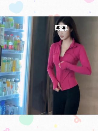 【OTSA】运动外套女秋季新立领修身收腰显瘦长袖瑜伽服跑步健身上衣#秋季运动外套 #女款瑜伽服 #修身运动上衣 #OTSA品牌 #健身穿搭
