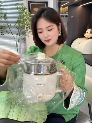 304辅食锅电煮锅加不锈钢蒸笼电锅无涂层电煮锅宝宝煮面小锅多用#辅食锅 #电煮