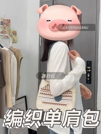 夏日编织包好百搭! #编织包包 #单肩包女 #通勤包 #平价好物推荐 #小众设计