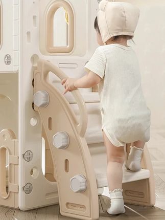 芭蕾鹿儿童室内家用1-10岁滑梯秋千二合一家庭多功能游乐场#家庭多功能游乐场 #儿童玩具