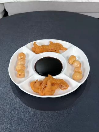 卤水拼盘酒店饭店专用盘子干果点心小吃分格盘多格五格盘陶瓷餐盘#卤水拼盘盘 #陶瓷分格盘 #干果点心盘 #家用餐盘 #多格餐盘