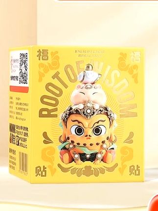 拆开盲盒的瞬间,满满的惊喜!这个福福贴贴慧根系列潮玩手伴也太可爱了吧#潮流饰品 #盲盒 #潮玩手办 #礼物 #潮玩