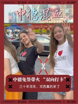 中德免签带火 “双向打卡”!三十年河东,河西真的来了#天雅在德国 #德国生活 #德国留学 #双元制 #免签