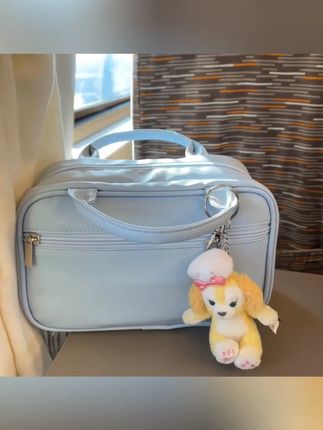 假期出行的一定要有一个这么可爱的奶蓝色化妆包!#种草 #好物推荐 #化妆包 #包包 #洗漱包