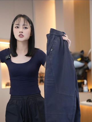 2025新款秋季男款休闲裤深灰色男士裤子束脚裤潮流百搭宽松 #束脚裤 #男装 #裤子穿搭 #百搭神裤 #休闲裤