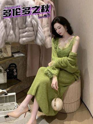 两件套懒人套装,出门套上就能走!超方便超实穿#懒人套装 #高级感穿搭 #通勤搭配 #轻奢女装 #女人味十足