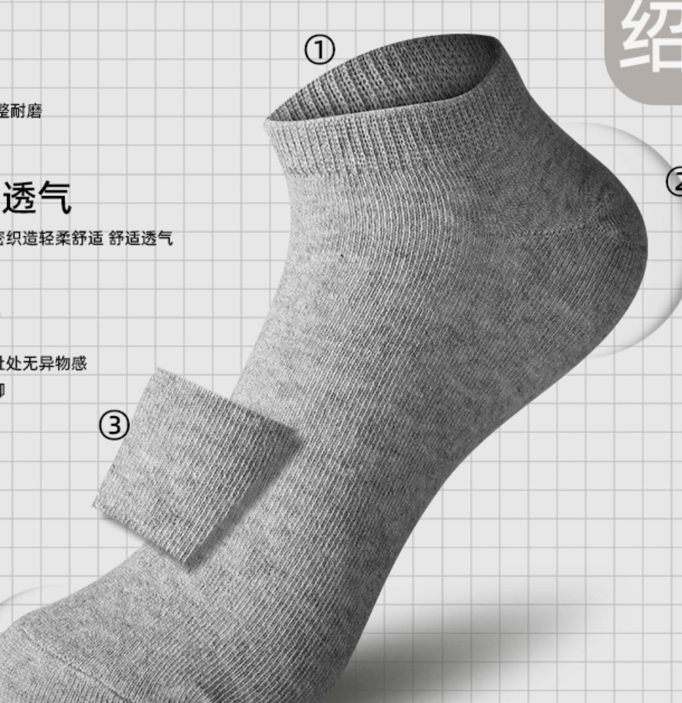 【高定礼盒装9双】7A抗菌艾草香薰防臭袜爆款男女同款春夏袜