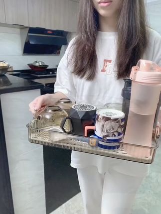 杯子茶具茶杯托盘轻奢茶盘客厅家用长方形沥水盘水壶收纳新款耐热#茶具托盘 #茶盘 #沥水盘 #家用收纳 #轻奢茶盘