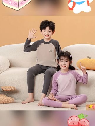 7A抗菌】儿童秋衣秋裤保暖内衣套装男女童中大童青少年打底秋冬#秋衣 #秋裤 #保暖 #打底 #秋冬