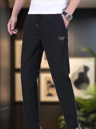 【奥特莱斯】刺绣鸟冰丝裤男款速干透气户外休闲长裤夏季百搭裤子 #男士休闲裤 #品质男装 #面料柔软舒适 #简约大气 #高品质