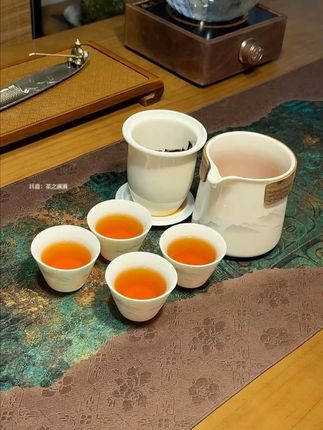 #羊脂玉瓷 #旅行茶具 #茶具套装 #便携茶具 #茶具