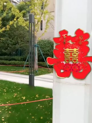 结婚必囤!植绒硬卡喜字贴婚门超亮眼,男女婚房适配,仪式感拉满#婚庆用品 #婚房装饰 #备婚攻略
