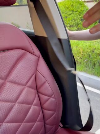 宝马翻毛皮手工缝线高级安全带头保护套3系5系7系iX3X4车载好物#安全带头保护套 #车载好物 #汽车 #汽车好物 #好物推荐