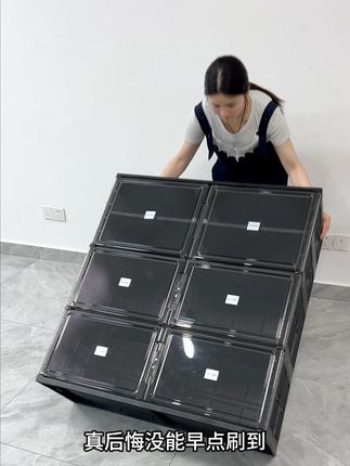 鞋柜有异味?这款鞋柜可放心,环保PP材质无异味,有孩子都能用 #收纳整理  #鞋柜鞋架  #折叠免安装  #收纳整理