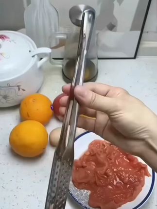 GORGOOJEN/贯古今加厚不锈钢烤肉夹子烧烤自助餐牛排夹厨房食品夹#烤肉夹子 #不锈钢夹子 #厨房食品夹 #烧烤工具 #自助餐夹子