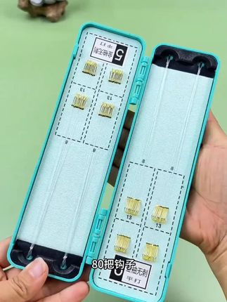 【一盒40付】长短子线双钩垂钓专用金袖金海夕伊豆伊势尼狼牙#子线双钩 #垂钓用品 #40付套装 #鱼钩套装 #钓鱼好物