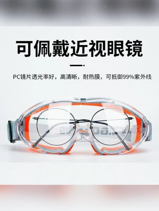 护目镜硅胶防雾眼镜飞溅冲击风沙骑行防尘男女眼罩风镜防尘护目镜#护目镜 #硅胶防雾 #骑行装备 #防尘眼罩 #男女通用
