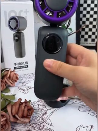 2025半导体冰敷高速小风炮户外旅游便携手持大风折叠挂脖风扇续航#小风扇 #手持小风扇 #半导体风扇 #折叠风扇 #挂脖风扇