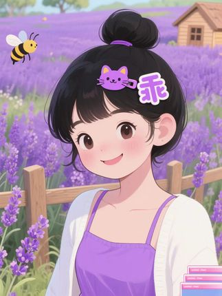 糖果色文字猫咪发夹