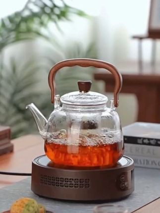 新款加厚耐热玻璃透黑煮茶壶高硼硅耐热围炉煮茶壶提梁壶 #煮茶壶 #玻璃煮茶壶 #煮茶壶推荐 #煮茶壶玻璃
