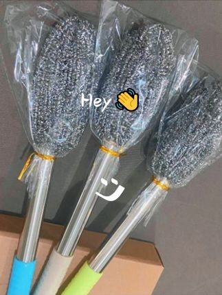 经常要刷洗厨具的看过来,这款#长柄钢丝球刷 加长手柄不脏手,清洗深口杯具很放便#长柄锅刷#清洁球#不绣钢长柄钢丝球刷#厨房好物#锅刷