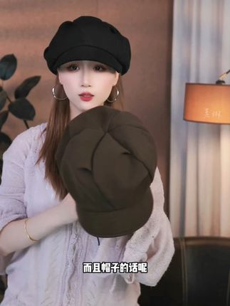 自带高颅顶的帽子,显脸小,四种戴法不挑发型,保暖又好看 #秋冬穿搭 #帽子 #帽子控看过来 #贝雷帽 #秋冬新品