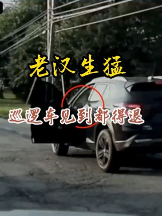 岁数大,手里有家伙,敢拼命,巡逻车碰到也只有后退的份 #美国警察