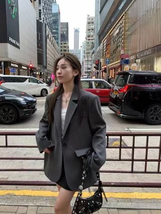2025西装外套女春秋高级感百搭气质休闲西服#西装外套 #女生穿搭 #宽松版型 #气质穿搭 #显瘦穿搭