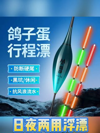 硬尾电子夜光漂高灵敏咬钩变色日夜两用鲫鱼浮漂鸽子蛋枣核行程漂 #夜光潥 #髙灵敏夜光漂 #行程漂 #户外钓鱼