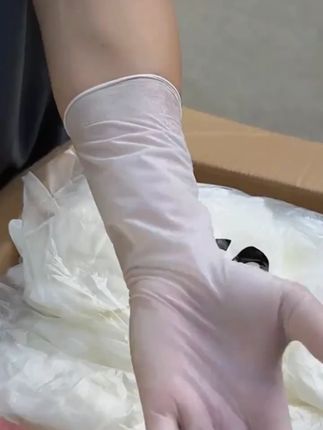 粤洋12寸丁腈手套家务清洁厨房洗碗家用加厚手套防水防油耐酸碱#家务手套 #丁腈手套 #防水防油 #家用好物 #清洁必备