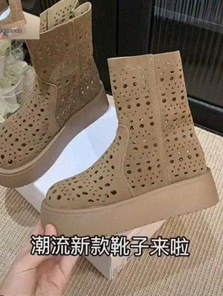 姐妹们!这个季节一定要入一双这样的鞋啊!!真的太好穿了! #罗马靴 #时尚女靴推荐 #凉鞋短靴 #ootd穿搭