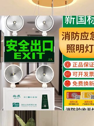 应急照明灯消防紧急停电备用安全出口指示灯牌通道双头led应急灯 #灯具 #灯推荐 #应急灯