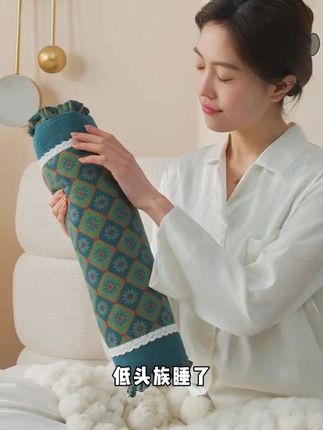 艾洛琳荞麦枕颈椎枕圆柱形荞麦皮枕头成人家用护颈枕糖果长条型枕#艾洛琳荞麦枕 #荞麦枕 #枕头 #枕芯 #护颈枕