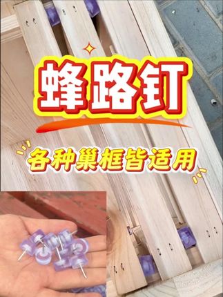 蜂路固定不用愁,这款蜂路钉来解忧!#蜜蜂养殖  #蜂箱配件  #蜂路固定  #巢框工具